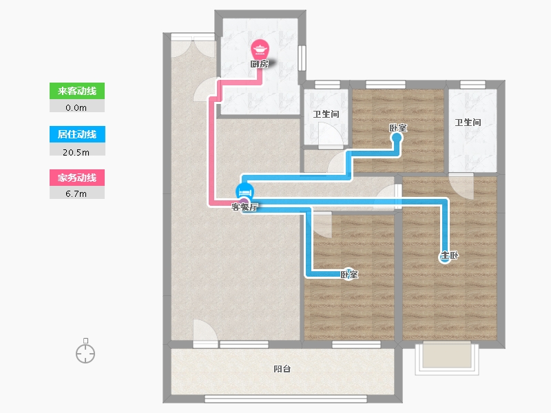 新疆维吾尔自治区-阿克苏地区-华庭明德府-164.80-户型库-动静线