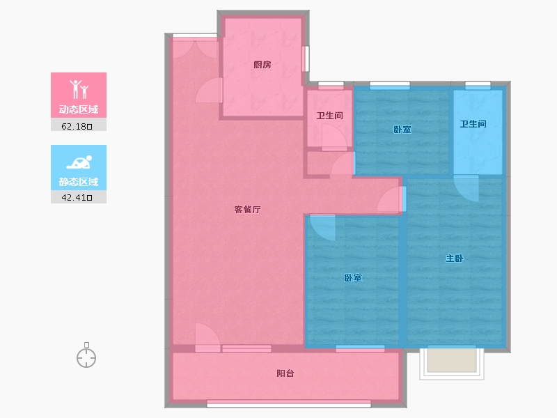 新疆维吾尔自治区-阿克苏地区-华庭明德府-164.80-户型库-动静分区