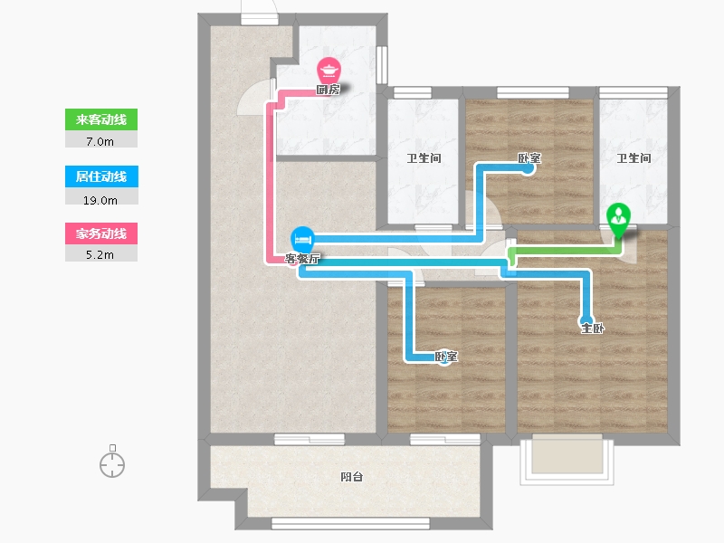 江西省-南昌市-中骏雍景城-78.58-户型库-动静线