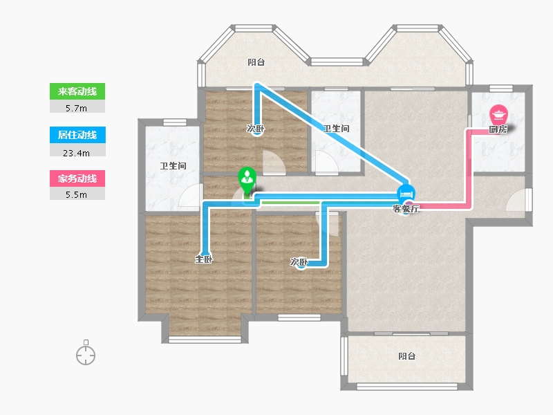 湖南省-常德市-三一翡翠湾-106.00-户型库-动静线