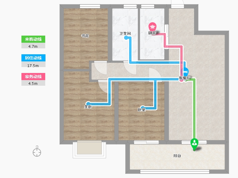 河南省-漯河市-昌建峰璟-78.40-户型库-动静线