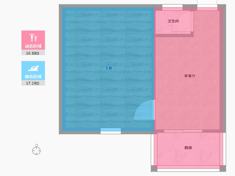 江苏省-南通市-新桥新村-29.33-户型库-动静分区