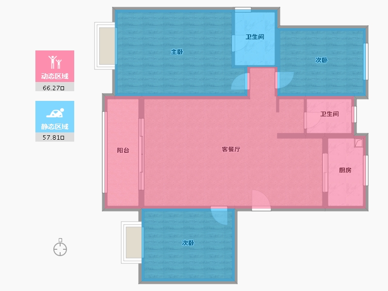 河北省-廊坊市-御东瑞景-112.00-户型库-动静分区