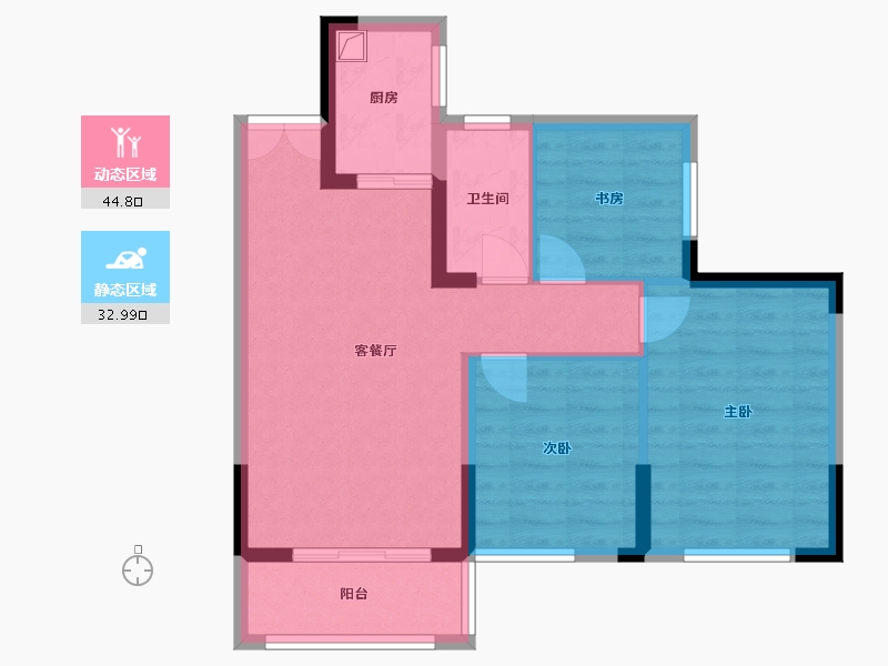 四川省-遂宁市-华翔望江山-79.47-户型库-动静分区