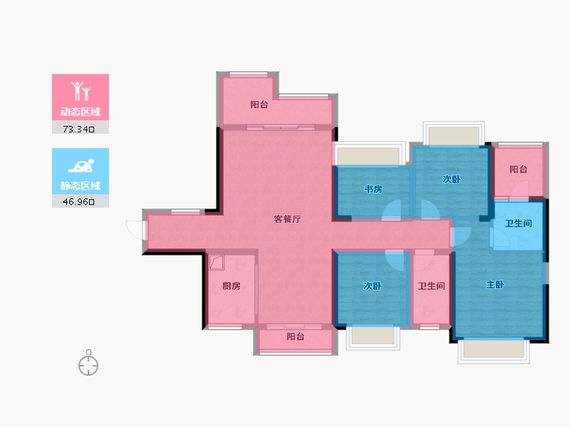 湖南省-永州市-徐福桃花源-114.40-户型库-动静分区