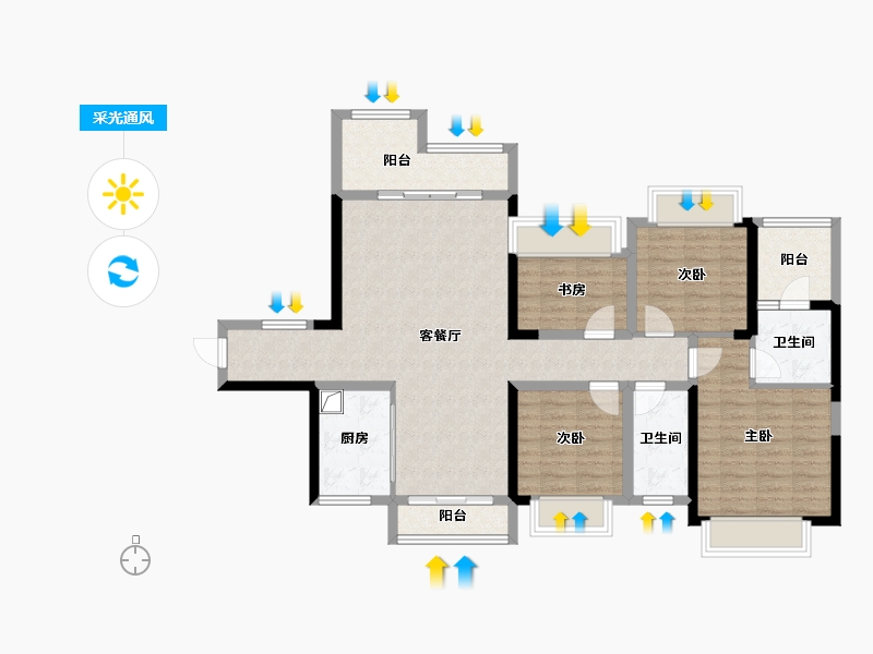 湖南省-永州市-徐福桃花源-114.40-户型库-采光通风