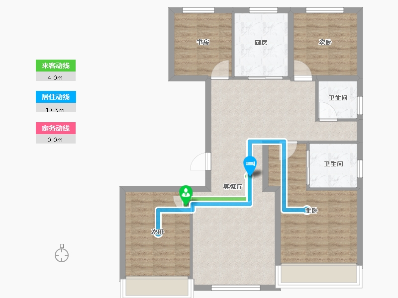 北京-北京市-和锦诚园-98.98-户型库-动静线