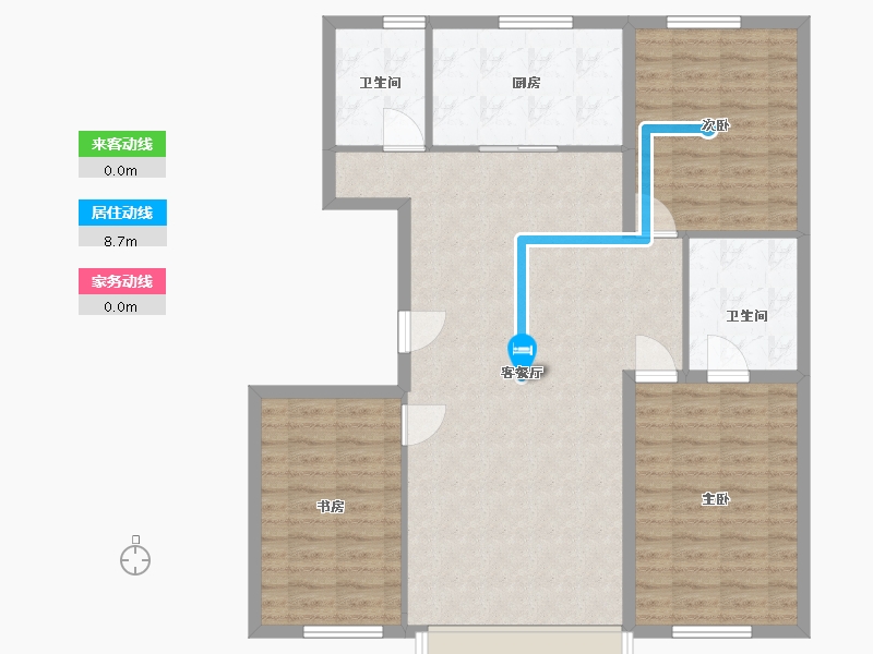 吉林省-长春市-华程悦府-109.40-户型库-动静线