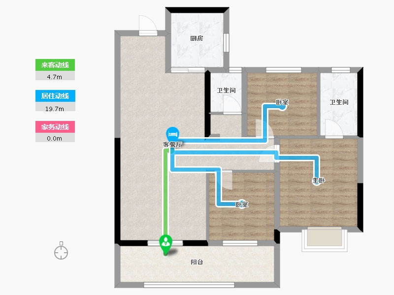 湖北省-孝感市-帝景壹号院-93.60-户型库-动静线