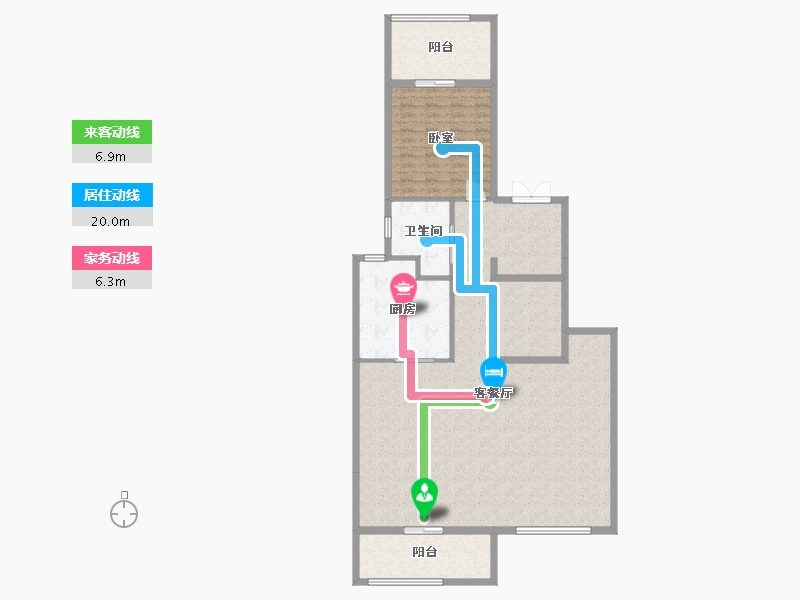 福建省-福州市-旭辉江山云出-140.00-户型库-动静线