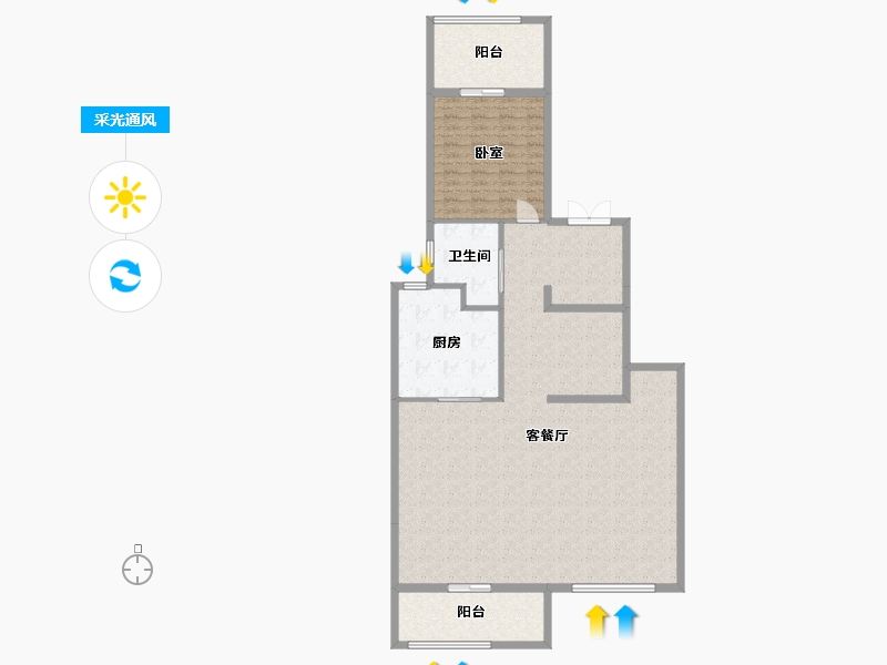 福建省-福州市-旭辉江山云出-140.00-户型库-采光通风