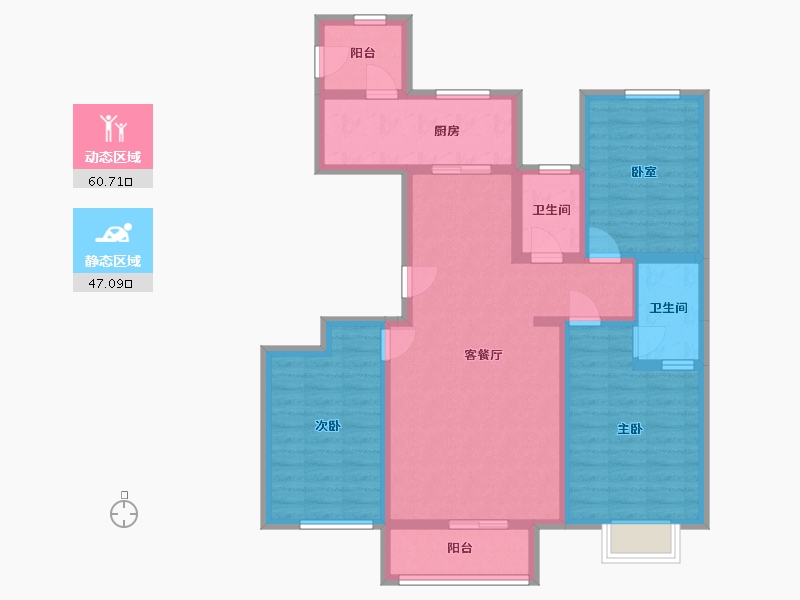 河北省-邢台市-凤城雅筑-114.40-户型库-动静分区