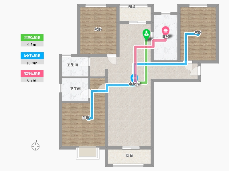 河北省-保定市-太阳城-106.00-户型库-动静线