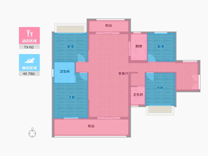 广西壮族自治区-来宾市-武宣公馆-110.00-户型库-动静分区