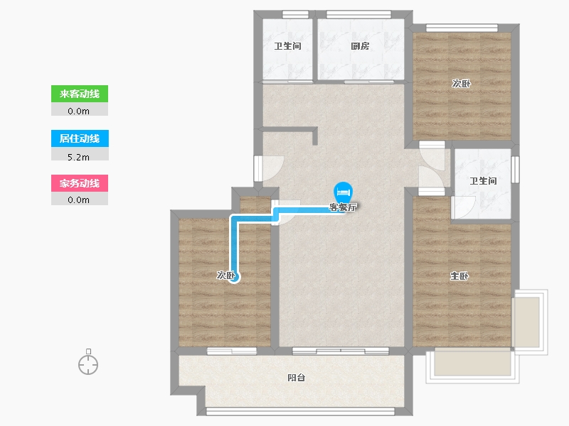 山东省-日照市-安泰悠然居-96.00-户型库-动静线