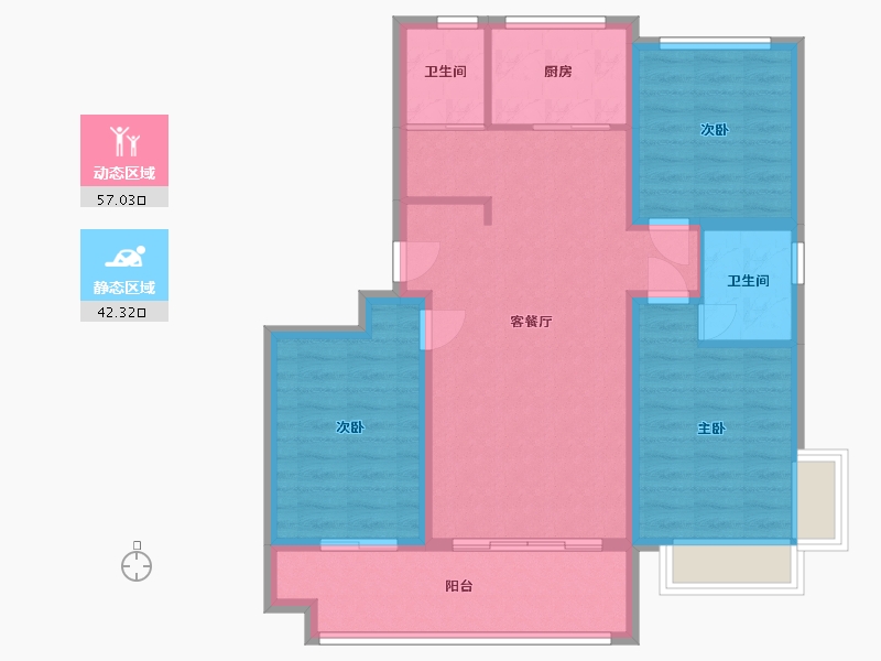 山东省-日照市-安泰悠然居-96.00-户型库-动静分区