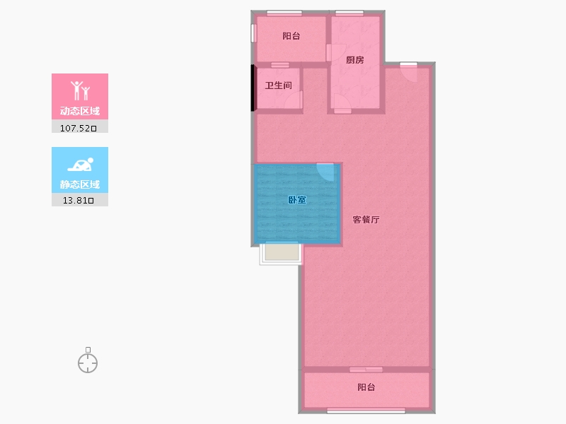 重庆-重庆市-香墅里-110.04-户型库-动静分区