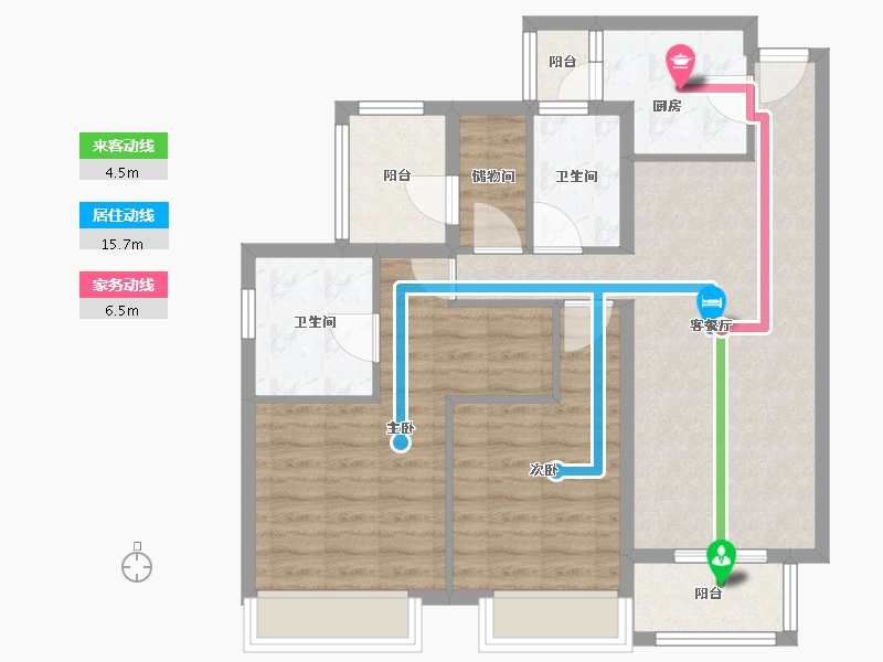 广东省-中山市-映月台-82.40-户型库-动静线