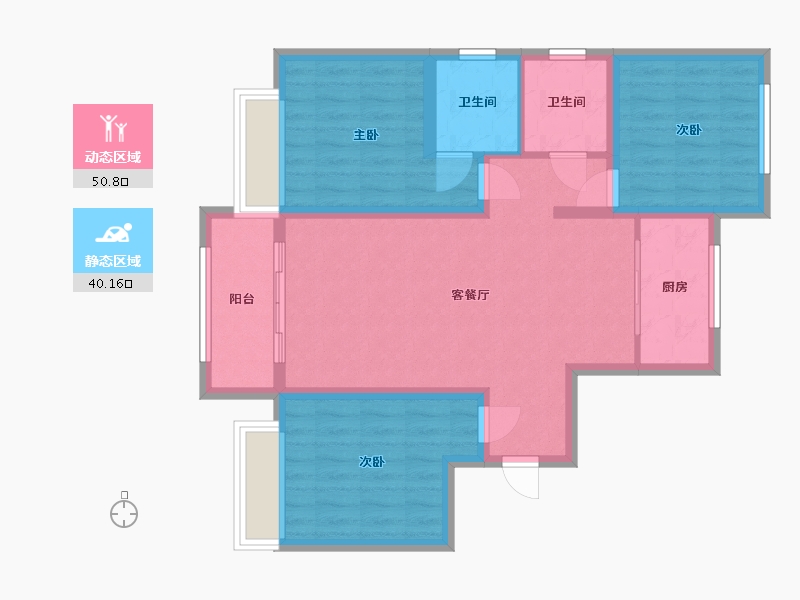 河北省-衡水市-金都印象城-110.00-户型库-动静分区