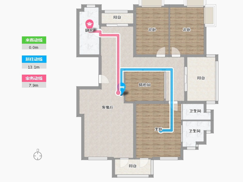 北京-北京市-百香海园顺驰领海商业中心-129.00-户型库-动静线