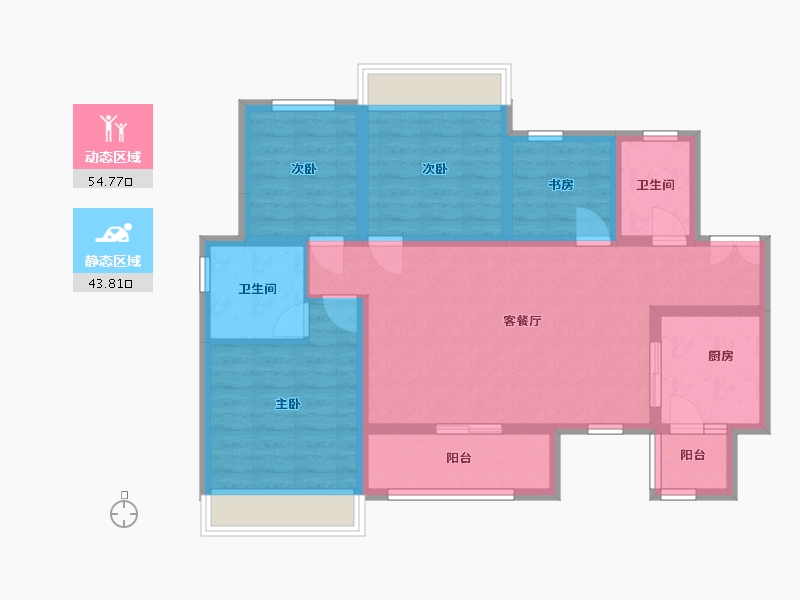 重庆-重庆市-中国摩-91.07-户型库-动静分区