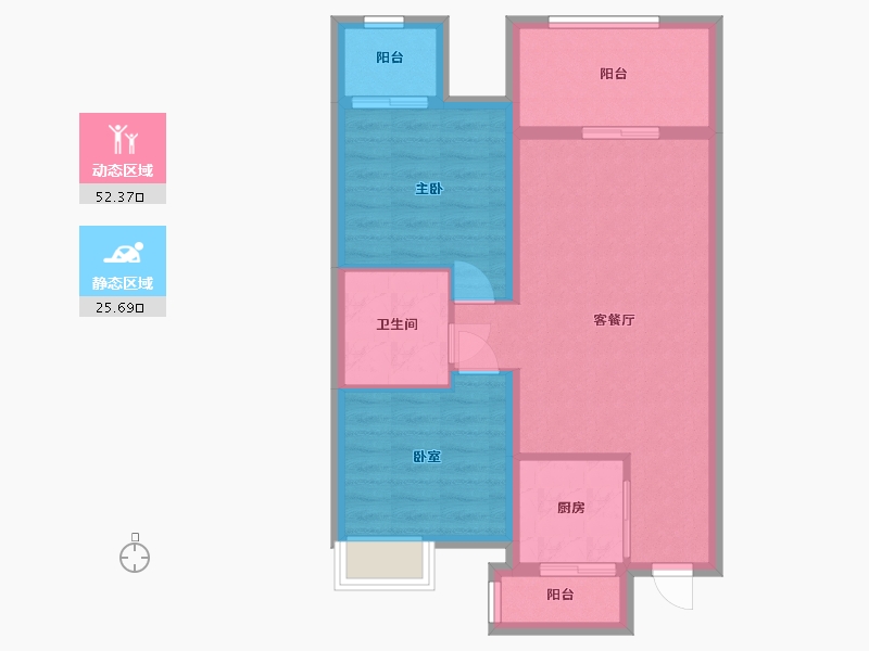 山东省-青岛市-中建尚溪地-69.03-户型库-动静分区