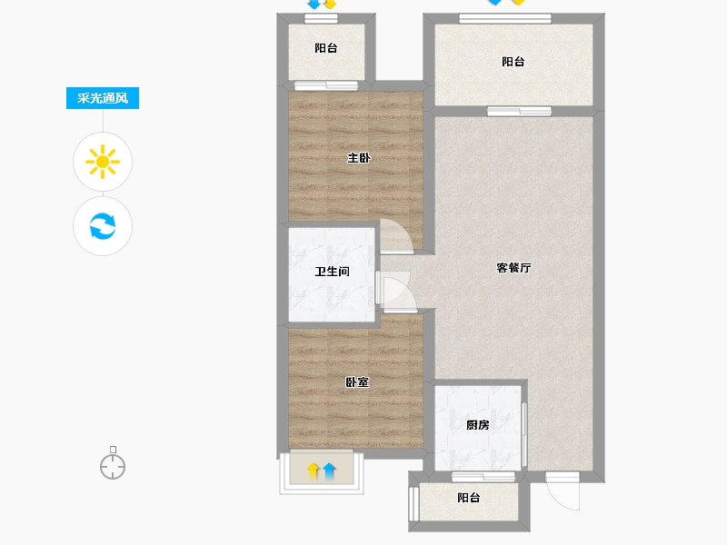 山东省-青岛市-中建尚溪地-69.03-户型库-采光通风