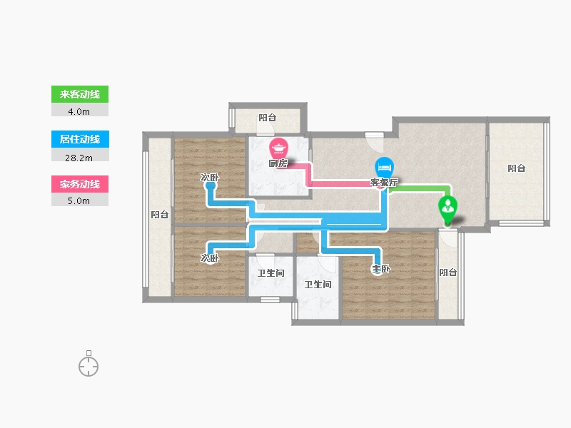 广东省-珠海市-华策岭峰国际-87.20-户型库-动静线