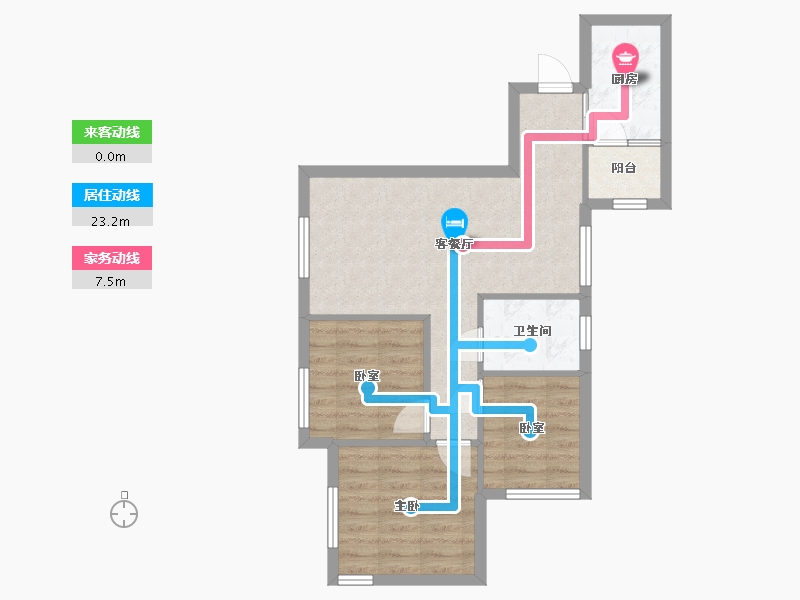 四川省-成都市-保利紫薇花语-61.44-户型库-动静线