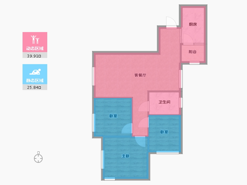 四川省-成都市-保利紫薇花语-61.44-户型库-动静分区