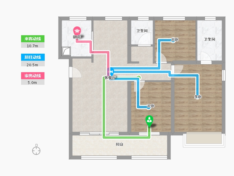 山东省-济南市-远洋湖印都会-93.00-户型库-动静线