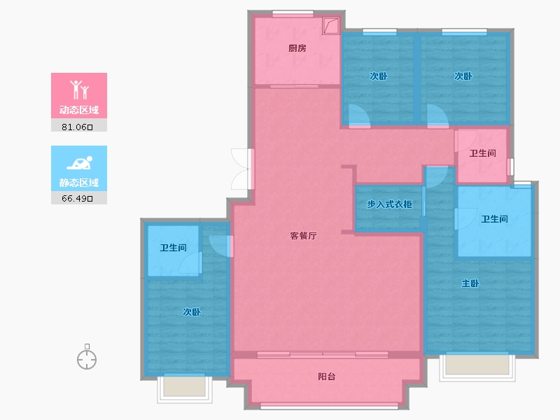 山西省-太原市-华侨城天鹅堡-150.00-户型库-动静分区