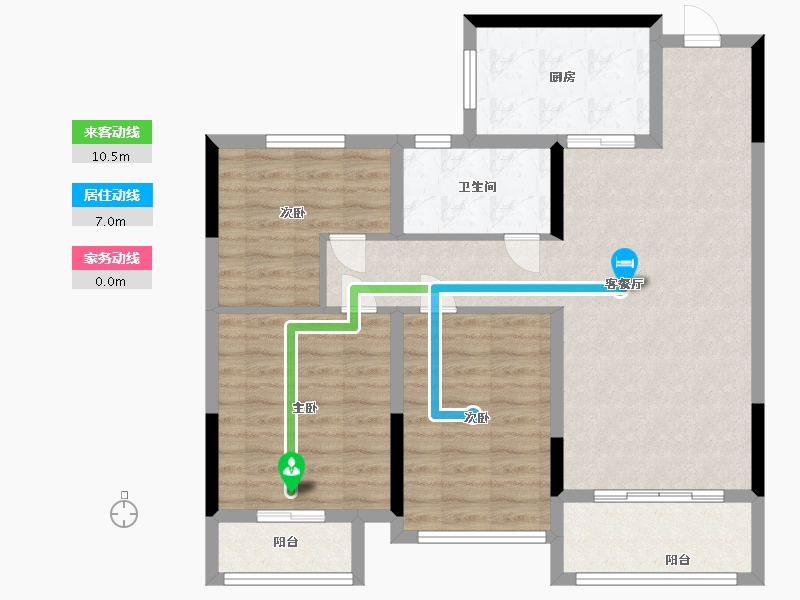 山东省-济宁市-清华苑-91.68-户型库-动静线