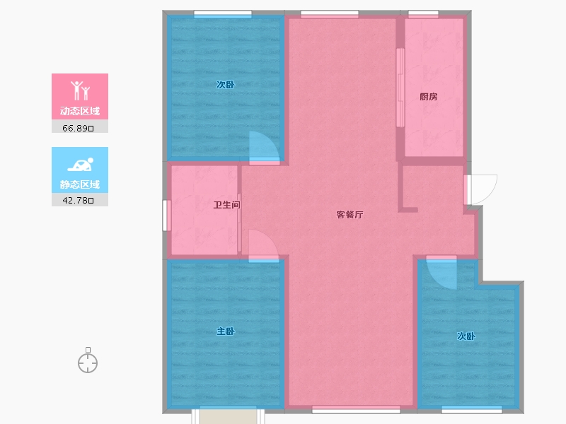 新疆维吾尔自治区-塔城地区-凯旋城-99.20-户型库-动静分区