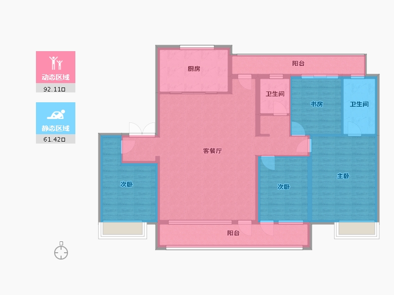 山东省-济宁市-博观江悦-142.00-户型库-动静分区