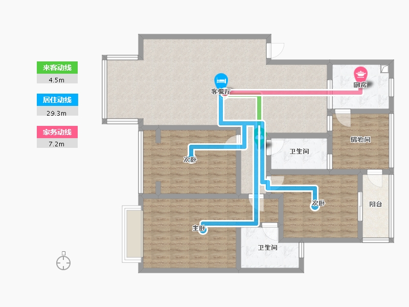 湖北省-孝感市-保利佳园-129.00-户型库-动静线