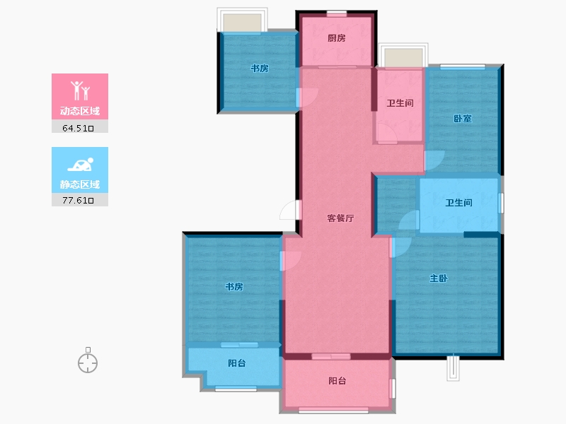 江苏省-盐城市-紫云城-127.00-户型库-动静分区