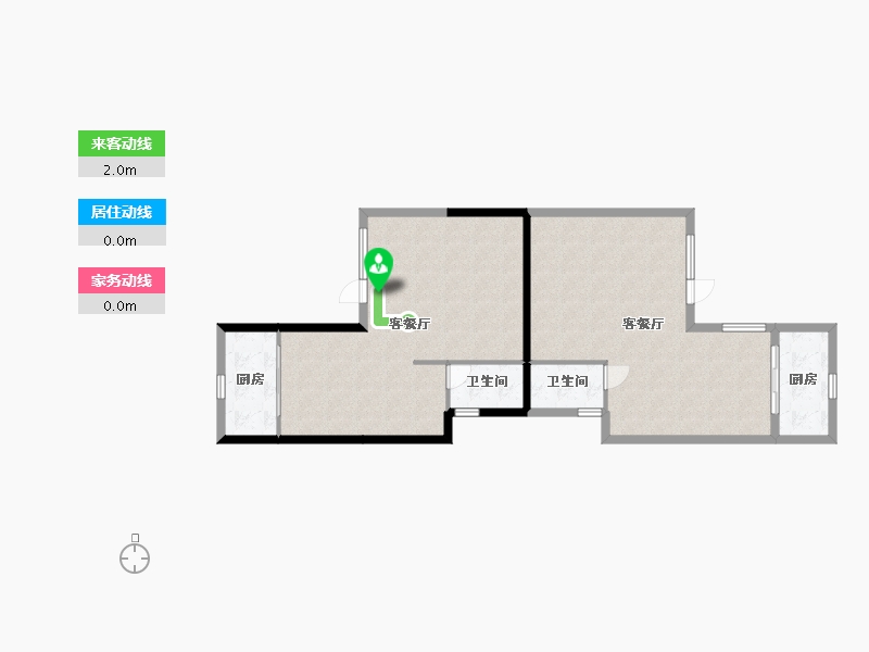 贵州省-贵阳市-天麓一号-123.00-户型库-动静线