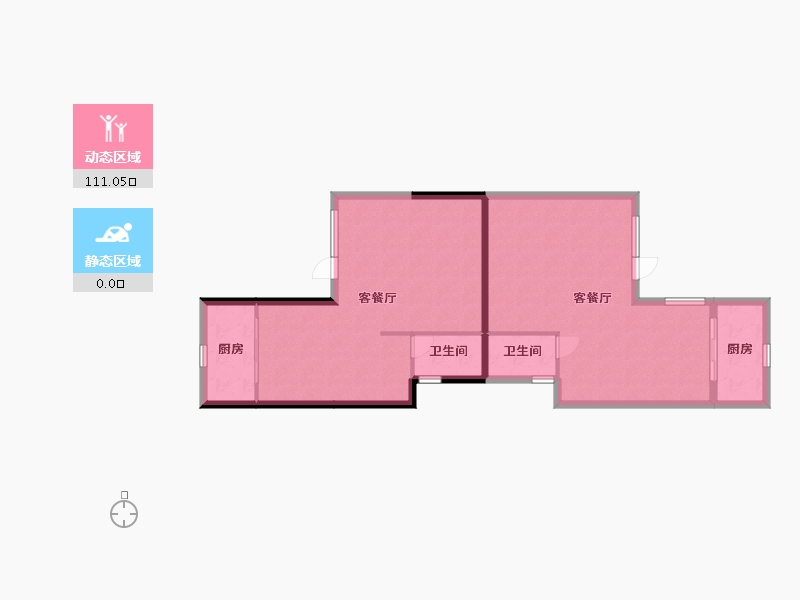 贵州省-贵阳市-天麓一号-123.00-户型库-动静分区