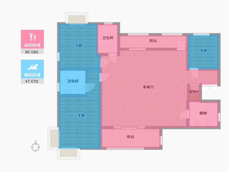 江西省-上饶市-华熙府-120.00-户型库-动静分区