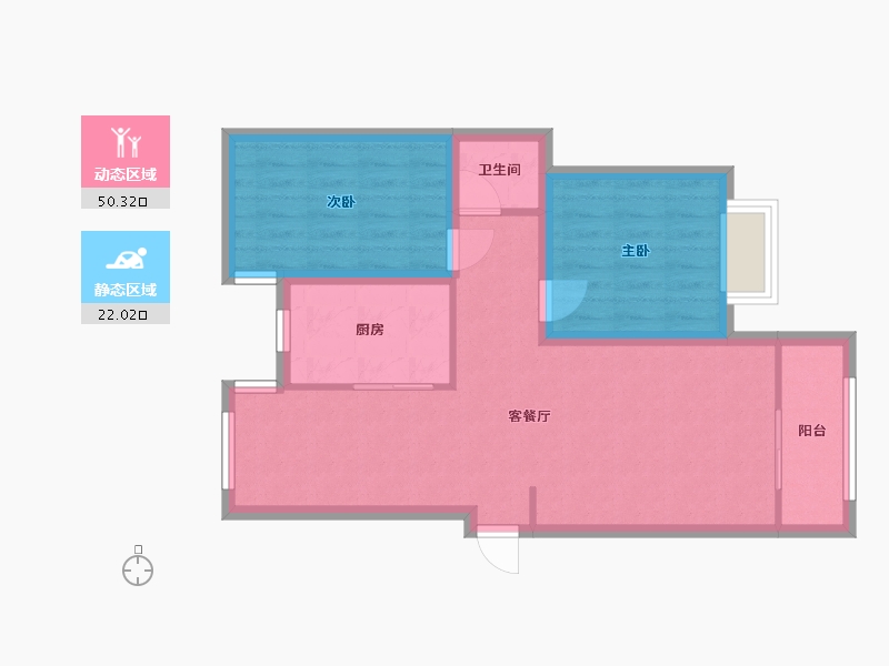 江苏省-徐州市-红光小区-78.40-户型库-动静分区