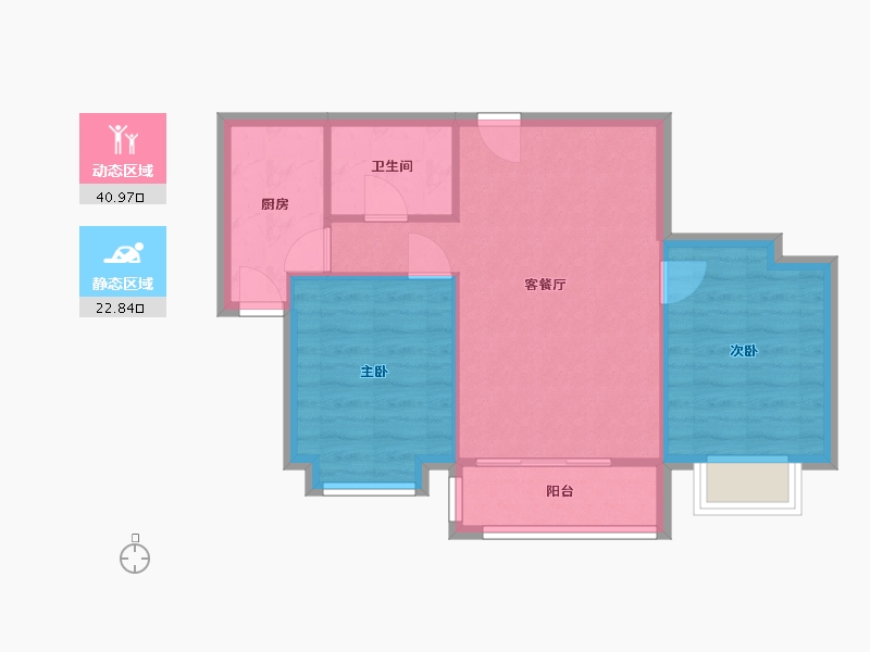 山东省-青岛市-永嘉新居-68.00-户型库-动静分区