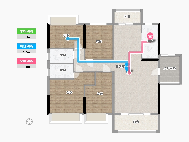 贵州省-遵义市-碧桂园-112.04-户型库-动静线