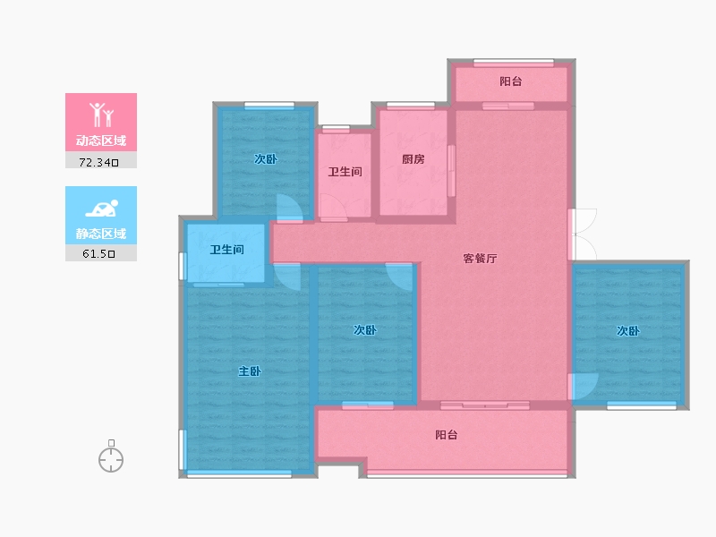 四川省-自贡市-华商墨香郡-101.26-户型库-动静分区