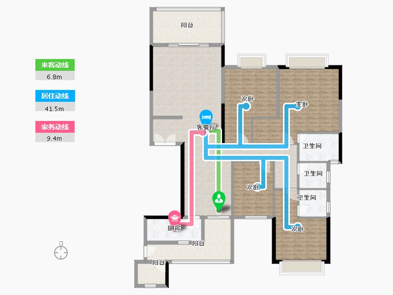 广东省-河源市-东江湾-一期-186.92-户型库-动静线