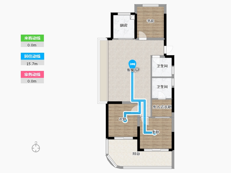 浙江省-温州市-众安大家未来社区-105.00-户型库-动静线