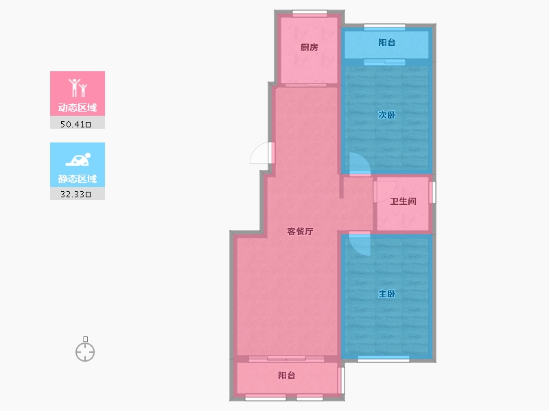 河北省-唐山市-惠泽小区-97.00-户型库-动静分区