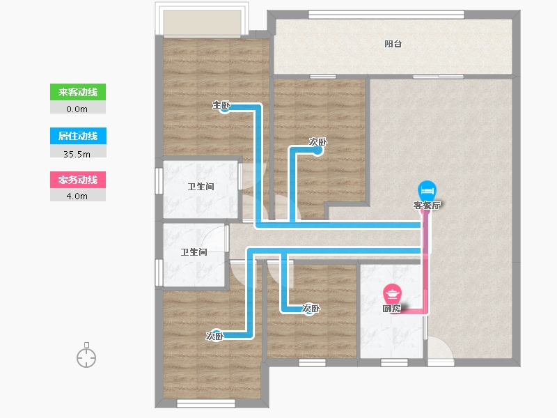 陕西省-西安市-樾府-104.00-户型库-动静线