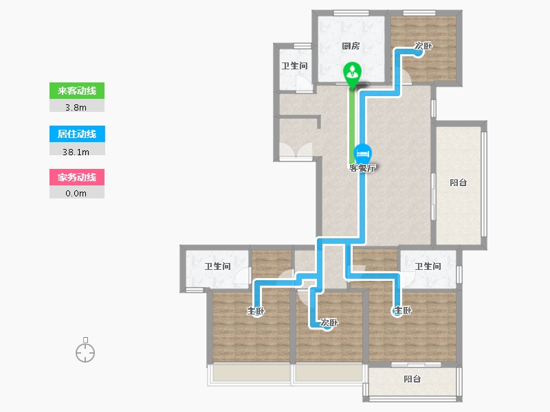 浙江省-台州市-伟星星悦城-136.00-户型库-动静线