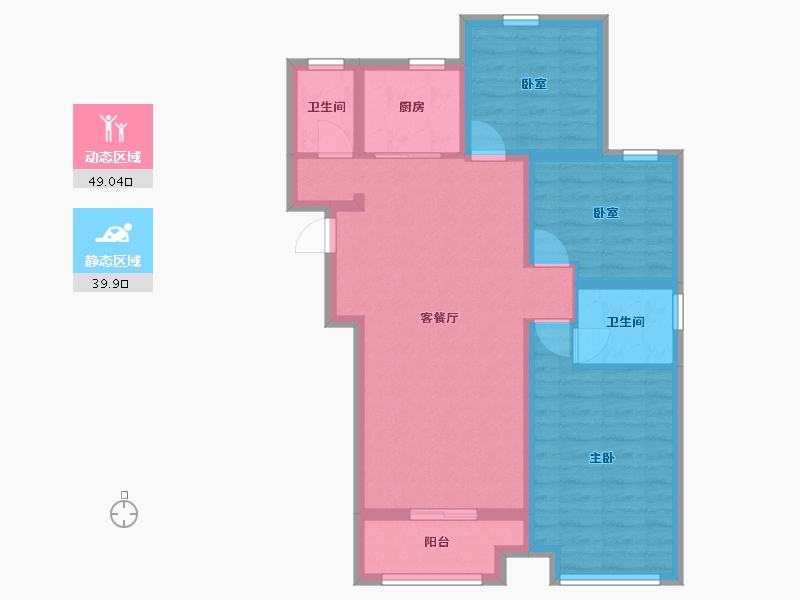 山东省-枣庄市-供销兰园-98.40-户型库-动静分区